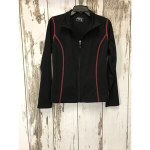 Women's "Be Inspired" Black and Red Activewear Jacket Size Med. (PB)